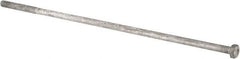 Value Collection - 7/8-9 Thread, 32mm Length Under Head, Steel Hex Head Bolt - Hot Dipped Galvanized Coated, UNC Thread, ASTM A307, Grade 2 - USA Tool & Supply