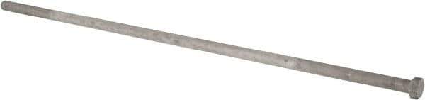 Value Collection - 7/8-9 Thread, 38" Length Under Head, Steel Hex Head Bolt - Hot Dipped Galvanized Coated, UNC Thread, ASTM A307, Grade 2 - USA Tool & Supply