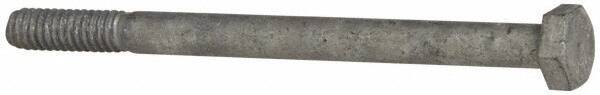Value Collection - 1/4-20 Thread, 3-1/2" Length Under Head, Steel Hex Head Bolt - Hot Dipped Galvanized Coated, UNC Thread, ASTM A307, Grade 2 - USA Tool & Supply