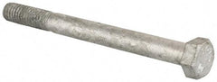 Value Collection - 5/16-18 Thread, 3-1/2" Length Under Head, Steel Hex Head Bolt - Hot Dipped Galvanized Coated, UNC Thread, ASTM A307, Grade 2 - USA Tool & Supply