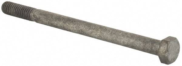Value Collection - 5/16-18 Thread, 4-1/2" Length Under Head, Steel Hex Head Bolt - Hot Dipped Galvanized Coated, UNC Thread, ASTM A307, Grade 2 - USA Tool & Supply