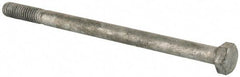 Value Collection - 5/16-18 Thread, 5" Length Under Head, Steel Hex Head Bolt - Hot Dipped Galvanized Coated, UNC Thread, ASTM A307, Grade 2 - USA Tool & Supply
