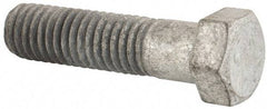 Value Collection - 7/16-14 Thread, 1-3/4" Length Under Head, Steel Hex Head Bolt - Hot Dipped Galvanized Coated, UNC Thread, ASTM A307, Grade 2 - USA Tool & Supply