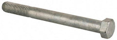 Value Collection - 7/16-14 Thread, 4-1/2" Length Under Head, Steel Hex Head Bolt - Hot Dipped Galvanized Coated, UNC Thread, ASTM A307, Grade 2 - USA Tool & Supply