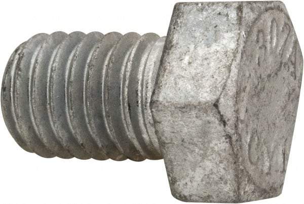 Value Collection - 1/2-13 Thread, 3/4" Length Under Head, Steel Hex Head Bolt - Hot Dipped Galvanized Coated, UNC Thread, ASTM A307, Grade 2 - USA Tool & Supply
