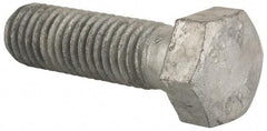 Value Collection - 1/2-13 Thread, 1-3/4" Length Under Head, Steel Hex Head Bolt - Hot Dipped Galvanized Coated, UNC Thread, ASTM A307, Grade 2 - USA Tool & Supply