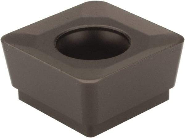 Seco - SCET120612 M14 Grade T350M Carbide Milling Insert - TiCN/Al2O3 Finish, 1/4" Thick, 1/2" Inscribed Circle, 0.047" Corner Radius - USA Tool & Supply
