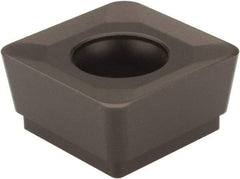 Seco - SCET120612 M14 Grade T350M Carbide Milling Insert - TiCN/Al2O3 Finish, 1/4" Thick, 1/2" Inscribed Circle, 0.047" Corner Radius - USA Tool & Supply