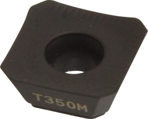 Seco - SEEX09T3 ME07 Grade T350M Carbide Milling Insert - TiCN/Al2O3 Finish, 0.156" Thick, 3/8" Inscribed Circle - USA Tool & Supply