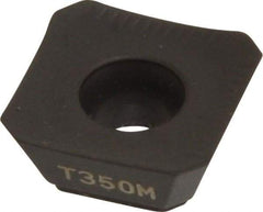 Seco - SEEX09T3 ME07 Grade T350M Carbide Milling Insert - TiCN/Al2O3 Finish, 0.156" Thick, 3/8" Inscribed Circle - USA Tool & Supply
