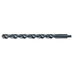 11/32 RHS / RHC HSS 118 Degree Notched Point Heavy Duty Long Flute Taper Length Drill - Steam Oxide - Exact Industrial Supply