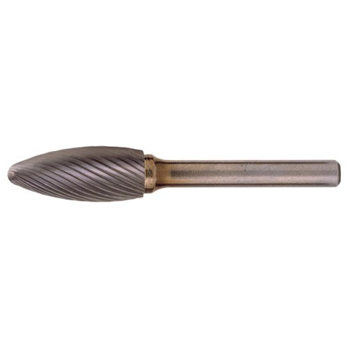 SL-6 Standard Cut Solid Carbide Bur-Cone Radius Shape - Exact Industrial Supply