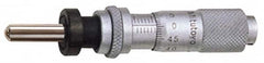 Mitutoyo - 13mm, 0.5118 Inch Thimble, 0.1969 Inch Diameter x 17.5mm Long Spindle, Mechanical Micrometer Head - USA Tool & Supply
