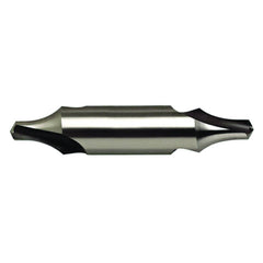 #11 × 32 mm OAL 60 Degree HSS Center Drill Form B Bright - USA Tool & Supply