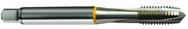 M1.4x0.30 6H 2-Flute Cobalt Yellow Ring Spiral Point Plug Tap-Bright - USA Tool & Supply