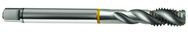 M16x2.0 6H 3-Flute Cobalt Yellow Ring Semi-Bottoming 40 degree Spiral Flute Tap-Bright - USA Tool & Supply