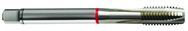 M12x1.0 6H 3-Flute Cobalt Red Ring Spiral Point Plug Tap-Bright - USA Tool & Supply