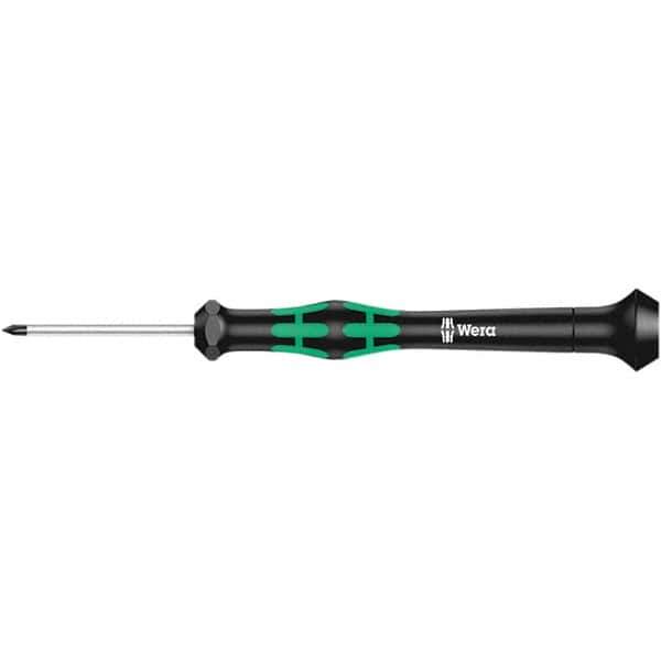 Wera - M Point, 40mm Blade Length Microstix Screwdriver - 137mm OAL - USA Tool & Supply