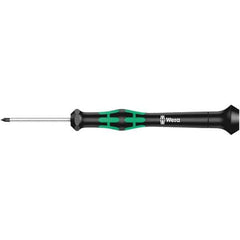 Wera - M Point, 40mm Blade Length Microstix Screwdriver - 137mm OAL - USA Tool & Supply