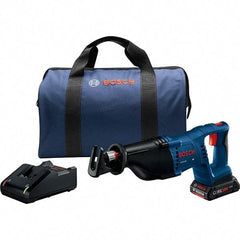 Bosch - Cordless Reciprocating Saws Voltage: 18.0 Battery Chemistry: Lithium-Ion - USA Tool & Supply