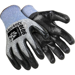 9000 Series HPPE Fiberglass Shell with Flat Nitrile Palm Dip Size S