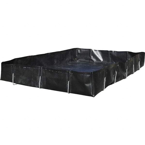 Brady SPC Sorbents - Collapsible Berms & Pools   Type: L Rod Spill Berm    Sump Capacity (Gal.): 1,520.00 - USA Tool & Supply