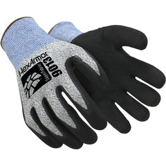9000 Series HPPE Fiberglass Shell with Sandy Nitrile Palm Dip Size L