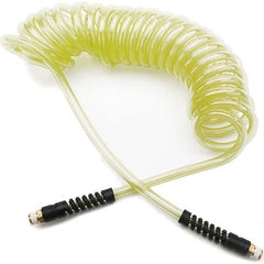 Parker - Coiled & Self-Storing Hose Inside Diameter (Inch): 1/4 Material: 95A Shore Durometer Polyurethane - USA Tool & Supply