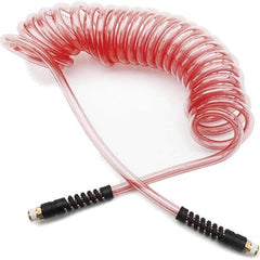 Parker - Coiled & Self-Storing Hose Inside Diameter (Inch): 1/4 Material: 95A Shore Durometer Polyurethane - USA Tool & Supply