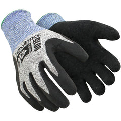 9000 Series HPPE Fiberglass Shell with Wrinkle Rubber Latex Palm Dip Size M