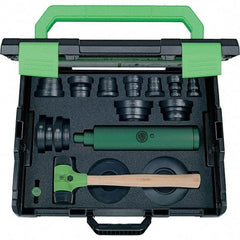 KUKKO - 37 Piece, Black/Green Plastic Bearing Fitting Kit - For Use with Ball Bearings - USA Tool & Supply
