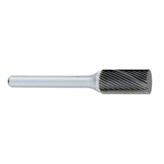 ‎SA-14 -3/16 × 5/8 LOC × 1/4 Shank × 2 OAL Cylindrical Carbide Medium Right Hand Spiral Burr - USA Tool & Supply