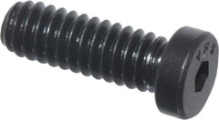 Value Collection - 1/4-20 UNC Hex Socket Drive, Low Socket Cap Screw - Alloy Steel, Black Oxide Finish, Fully Threaded, 3/4" Length Under Head - USA Tool & Supply