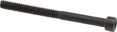 Value Collection - #5-40 UNC Hex Socket Drive, Socket Cap Screw - Alloy Steel, Black Oxide Finish, Partially Threaded, 1-1/2" Length Under Head - USA Tool & Supply