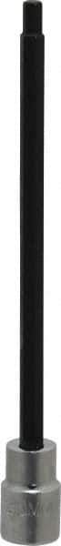 Proto - 3/8" Drive, 5mm Hex Bit Socket - 6-29/32" OAL, 5" Bit Length - USA Tool & Supply