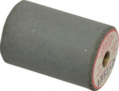 Cratex - 1" Max Diam x 1-1/2" Long, Cylinder, Rubberized Point - Coarse Grade, Silicon Carbide, 1/4" Arbor Hole, Unmounted - USA Tool & Supply