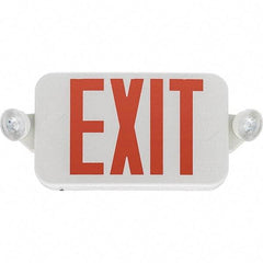 Lithonia Lighting - Combination Exit Signs Mounting Type: Ceiling Mount; End Mount; Wall Mount Number of Faces: 1 - USA Tool & Supply