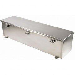 Wiegmann - NEMA 4X Stainless Steel Junction Box Enclosure with Hinge Cover - USA Tool & Supply