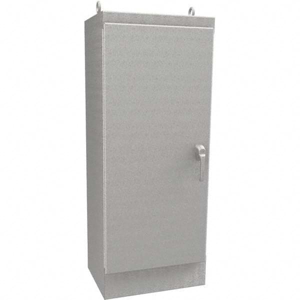 Wiegmann - NEMA 4X Stainless Steel Standard Enclosure with Cabinet Hinged Cover - USA Tool & Supply