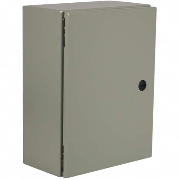 Wiegmann - NEMA 412 Steel Standard Enclosure with Cabinet Hinged Cover - USA Tool & Supply