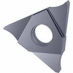 Grooving Insert: GE 30504, Solid Carbide TiCN Finish, Neutral, 1.22 mm Cutting Width, 3 mm Max Depth