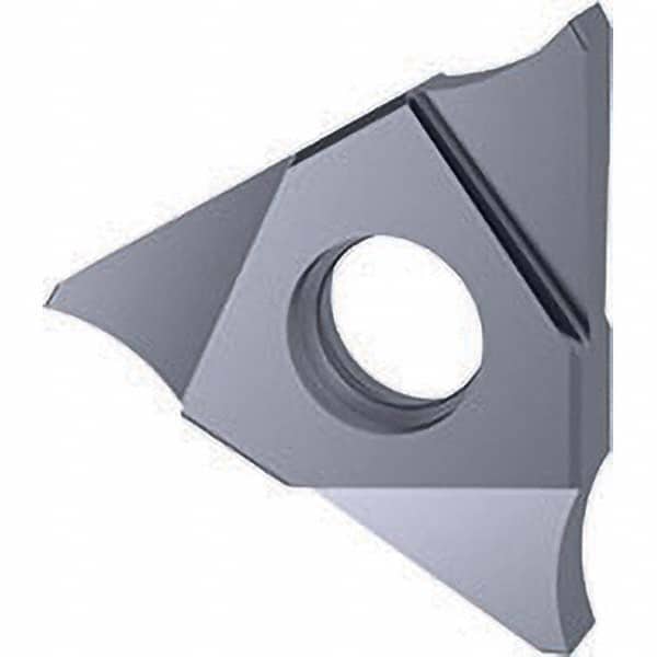 Grooving Insert: GE 30504, Solid Carbide TiCN Finish, Neutral, 2.5 mm Cutting Width, 5 mm Max Depth