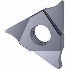 Grooving Insert: GE 30504, Solid Carbide TiCN Finish, Neutral, 2 mm Cutting Width, 4 mm Max Depth