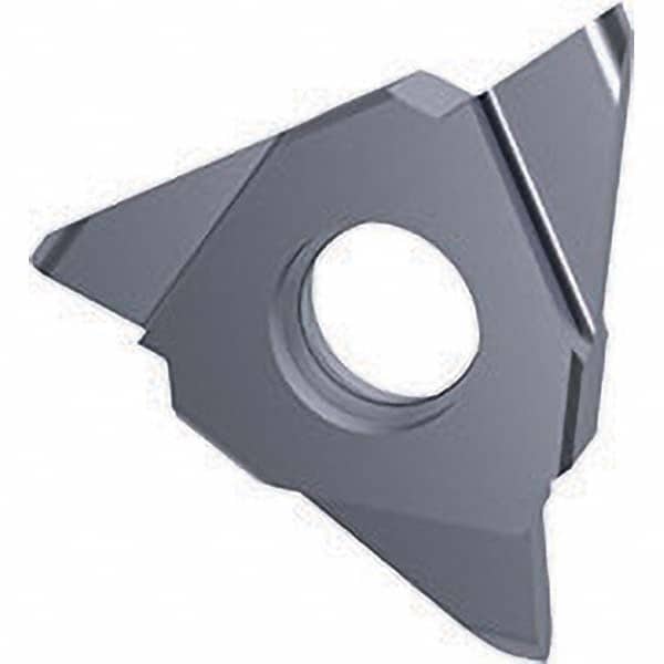 Grooving Insert: GE 30504, Solid Carbide TiCN Finish, Neutral, 1.1 mm Cutting Width, 3 mm Max Depth