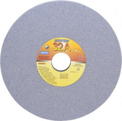 Norton - 8" Diam x 1-1/4" Hole x 1" Thick, I Hardness, 60 Grit Surface Grinding Wheel - Aluminum Oxide, Type 5, Medium Grade, 3,600 Max RPM, Vitrified Bond, One-Side Recess - USA Tool & Supply