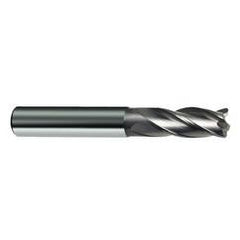 10mm Dia. x 72mm Overall Length 4-Flute Square End Solid Carbide SE End Mill-Round Shank-Center Cut-Uncoated - USA Tool & Supply