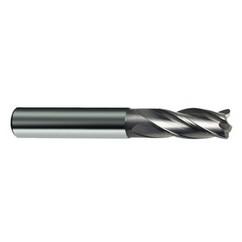 6mm Dia. x 57mm Overall Length 4-Flute Square End Solid Carbide SE End Mill-Round Shank-Center Cut-Uncoated - USA Tool & Supply