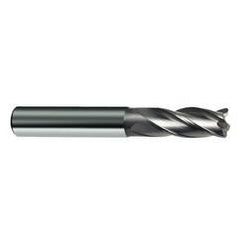 8mm Dia. x 63mm Overall Length 4-Flute Square End Solid Carbide SE End Mill-Round Shank-Center Cut-Uncoated - USA Tool & Supply