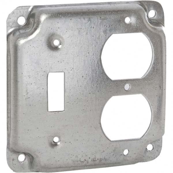 Hubbell-Raco - Steel Electrical Box Cover - USA Tool & Supply