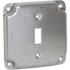 Hubbell-Raco - Steel Electrical Box Cover - USA Tool & Supply